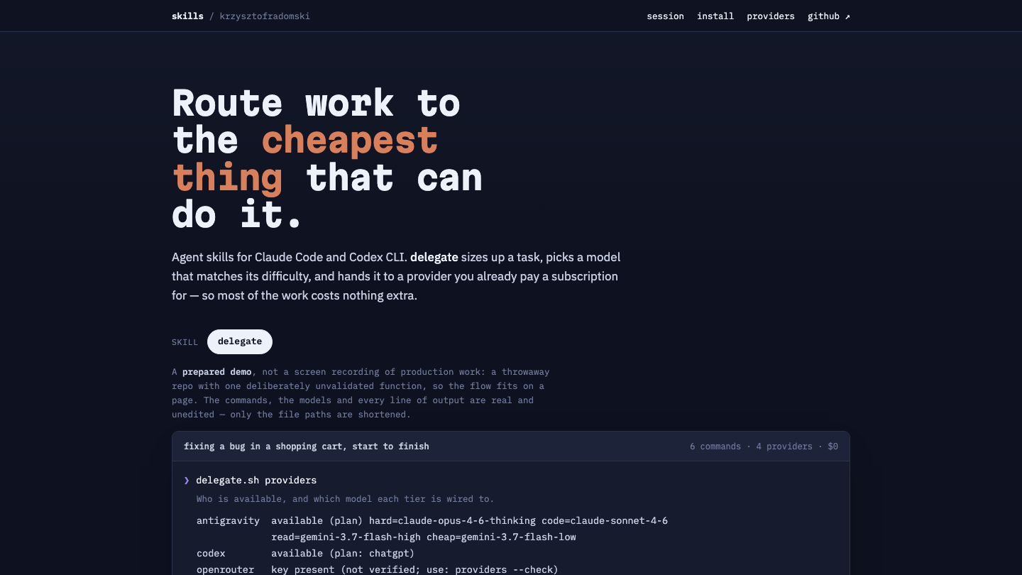 Agent Skills landing page