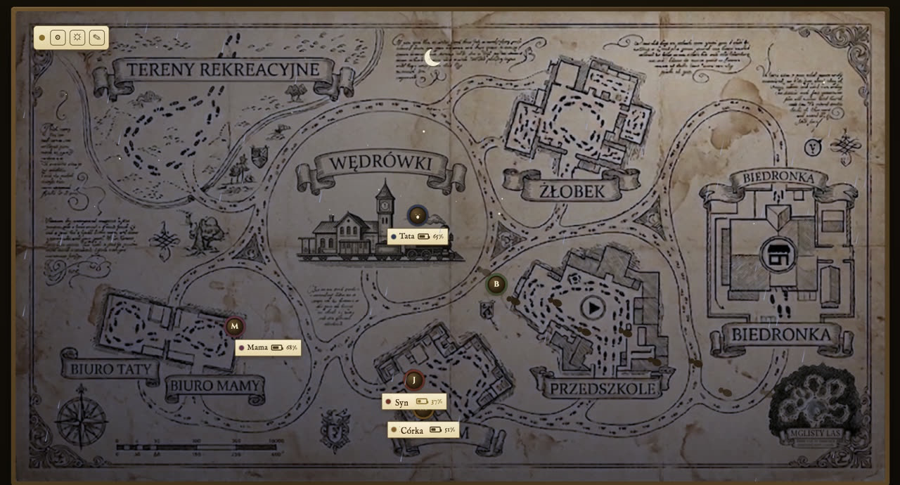 HA Family Finder map with family members located across zones